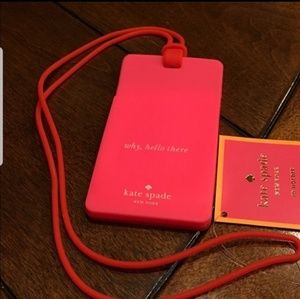 Pink rubber I'd holder